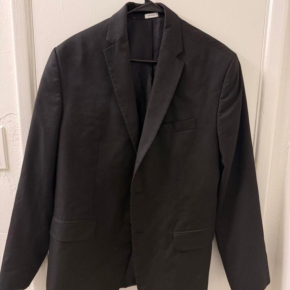 Calvin-klein Men's Black and Brown Tailored-jackets
